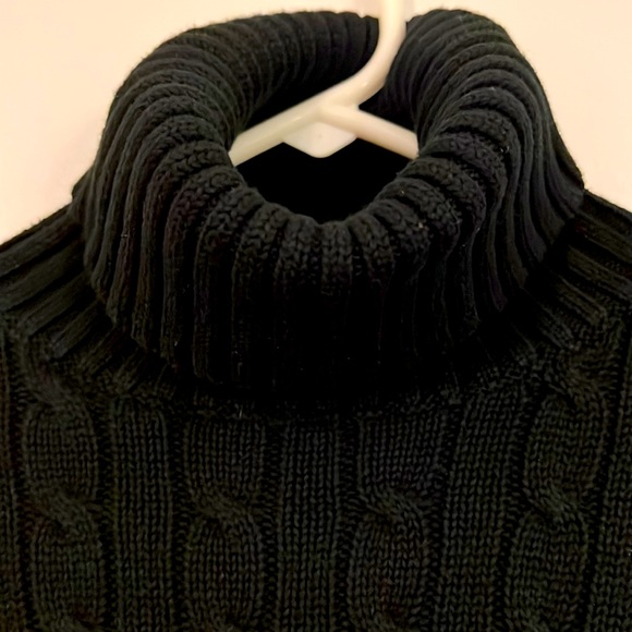 Knitted Turtleneck Black Sweater by Ralph Lauren Sport - Picture 3 of 4